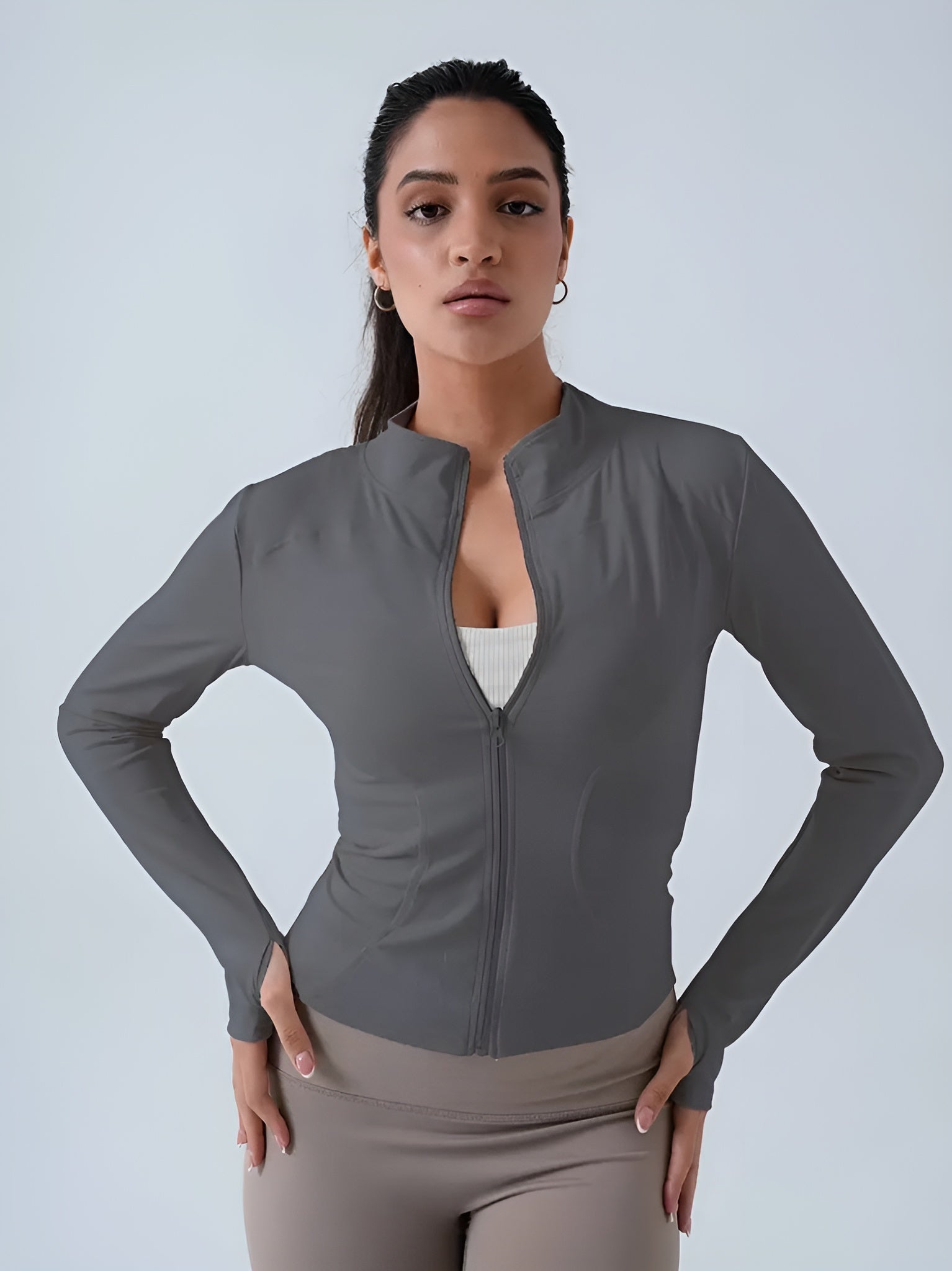 Tricou compresie cu fermoar CF-01